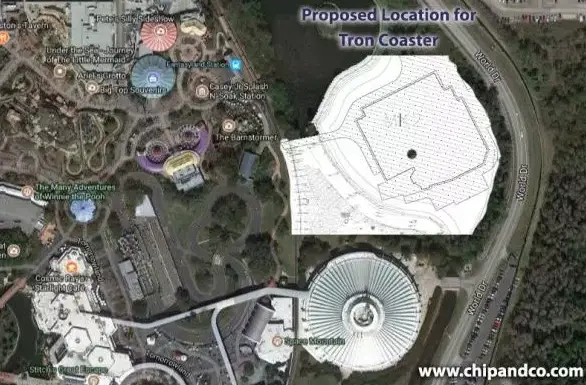 Modified Permits Filed for Tron Rollercoaster Coming to Magic Kingdom
