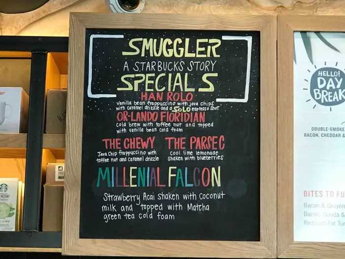 Star Wars Smuggler Specials at Starbucks