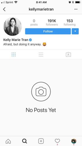 Kelly Marie Tran Removes Instagram Posts