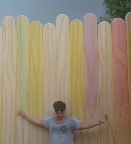 Stop for a Photo in Front of the Toy Story Land Popsicle Wall