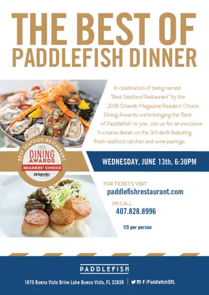 Paddlefish Announces June Events At Disney Springs