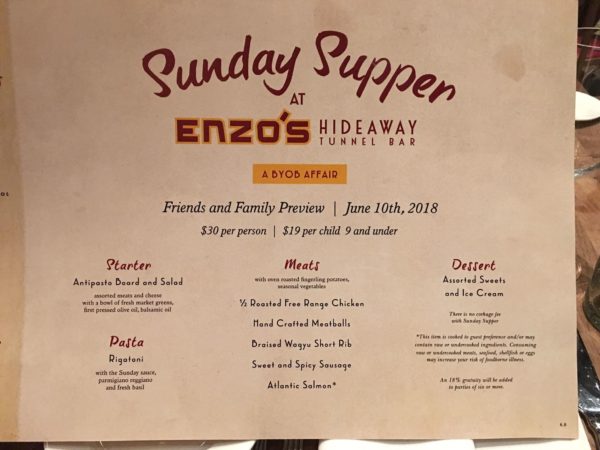 Enzos Sunday Supper
