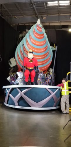 Sneak Peek Of The New Incredibles Float For The Paint The Night Parade