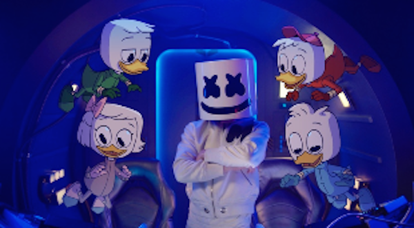 Marshmello and DuckTales Fly Music Video