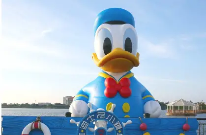 36 Foot Tall Donald Duck at Shanghai's Disney Town