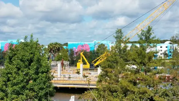 PHOTOS: Update on the Generation Gap Bridge Disney Skyliner Construction