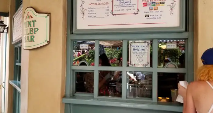 Ordering at Mint Julep Bar At Disneyland Has Moved Outside