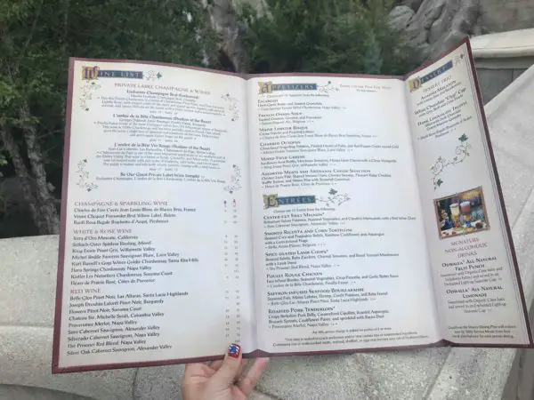 Take A Look At The Beautiful New Menus At Be Our Guest