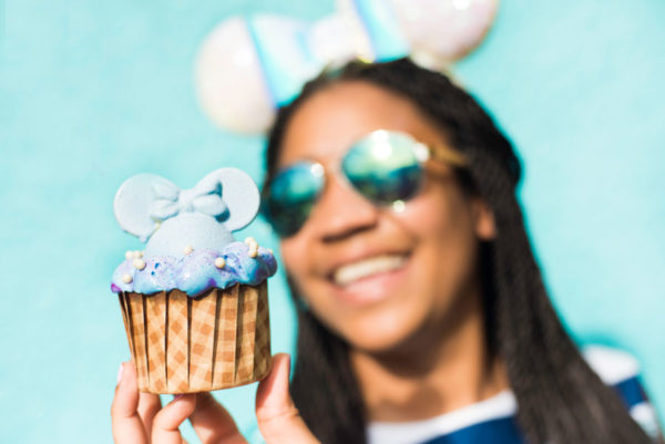 Iridescent Cotton Candy Cupcakes Found At Select Walt Disney World Resorts