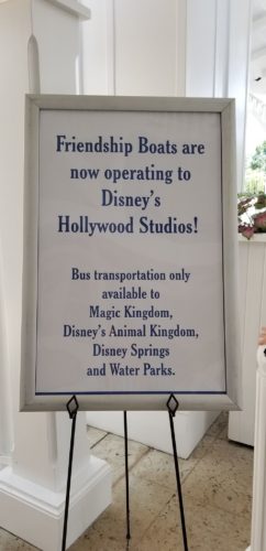 Friendship Boat Service Returns To Hollywood Studios