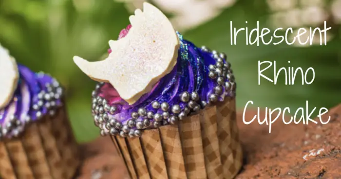Iridescent Rhino Cupcake at Animal Kingdom Lodge