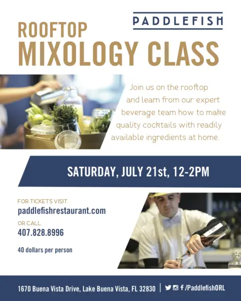 Paddlefish Announces Prohibition Era Mixology Course