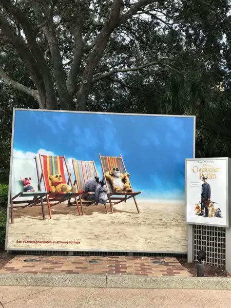 'Christopher Robin' Photo Backdrop in Disney Springs