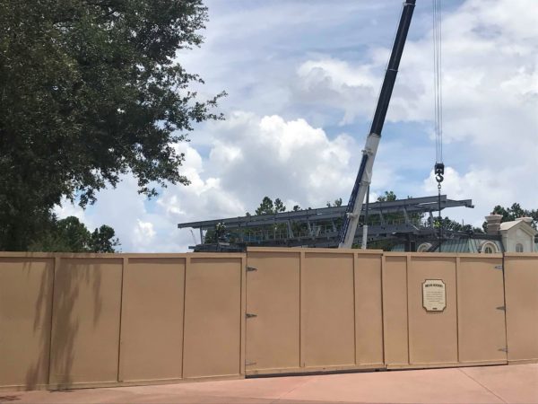 updated Epcot Disney Skyliner construction