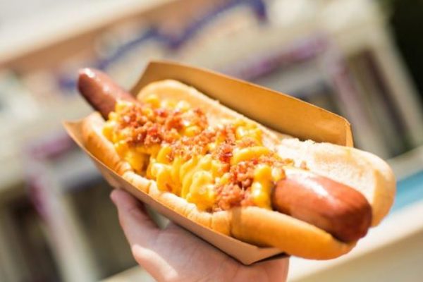 Mac And Cheese Hot Dogs Available At Liberty Inn In Epcot