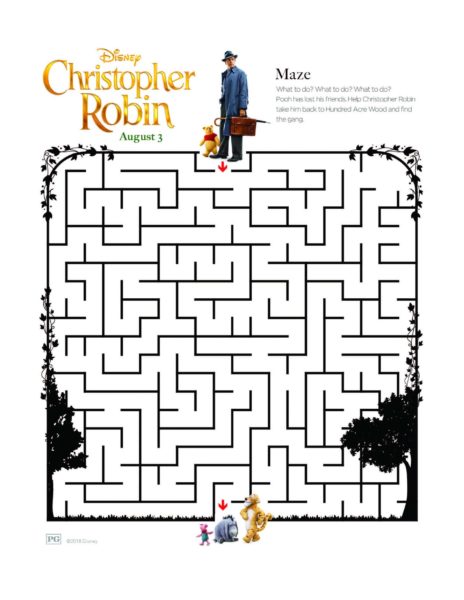 Disney's "Christopher Robin" Coloring Pages