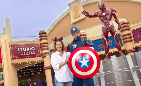 Cobie Smulders Meets Captain America