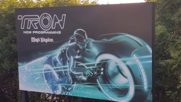 New Tron Attraction Signage Spotted At Magic Kingdom