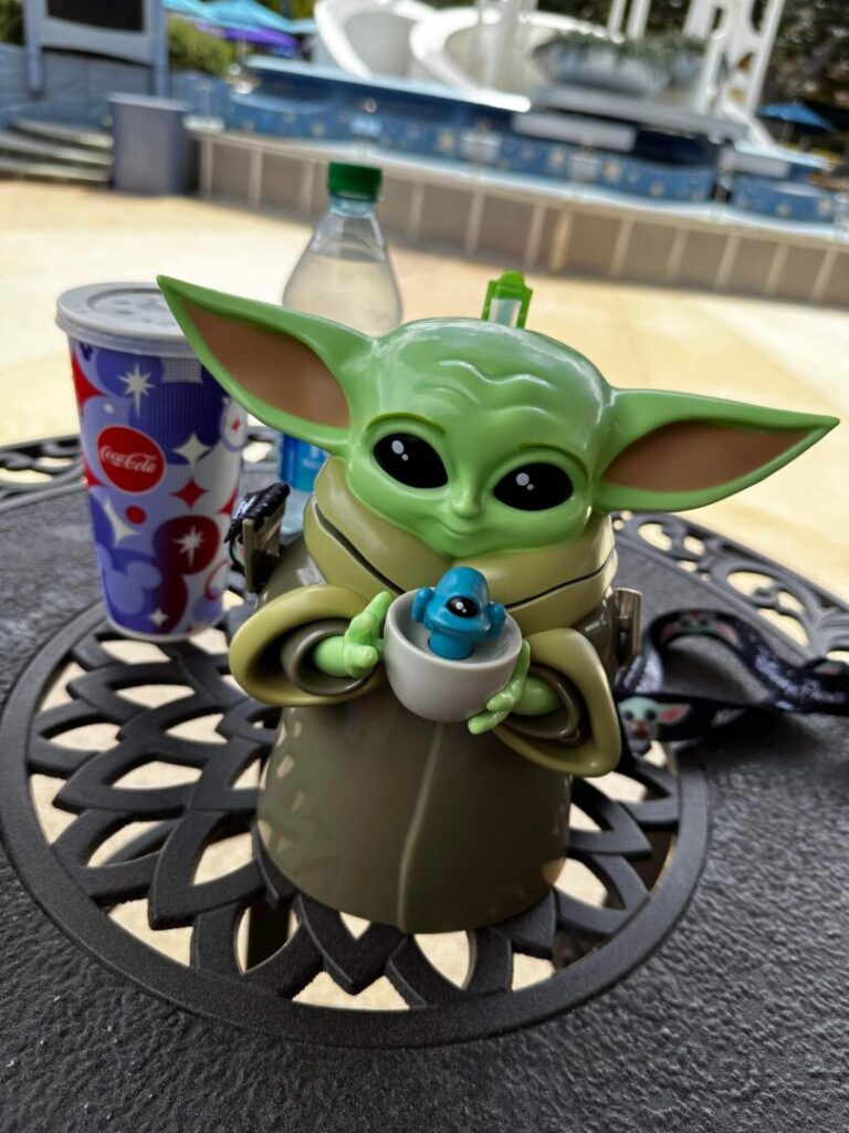 Close Look At The NEW Grogu Sipper Now Available In Disneyland Chip