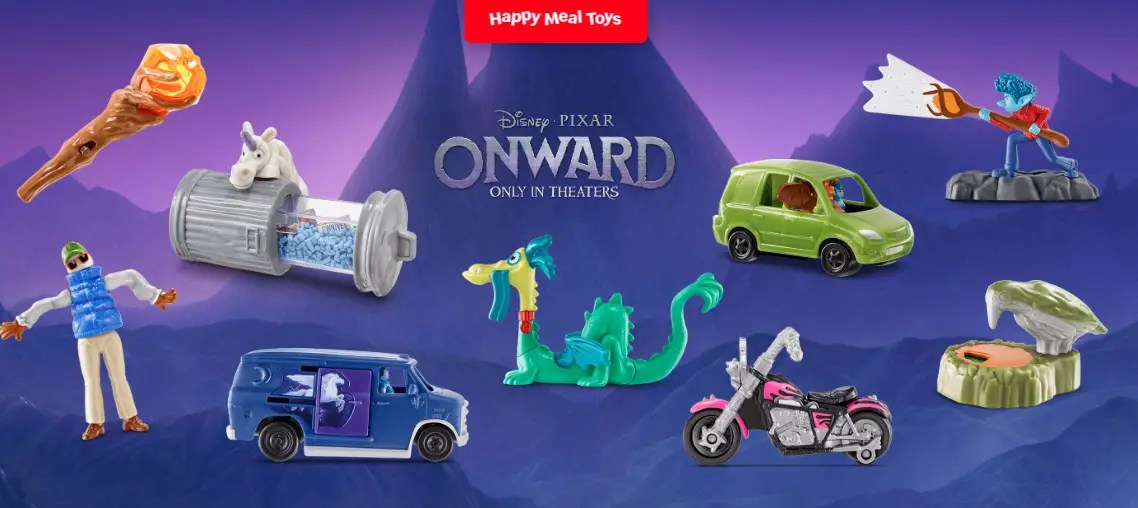 New! ONWARD Pixar Happy Meal Toys McDonalds #1 2 3 4 5 6 7 8 9 IN STOCK 