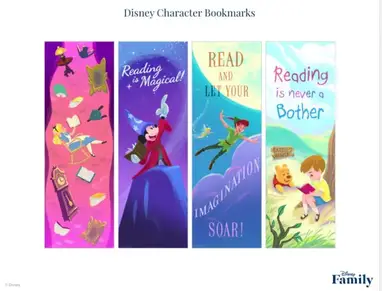 adorable disney bookmarks you can print at home right now chip and company