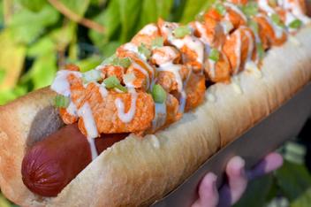 Buffalo Chicken Hot Dogs