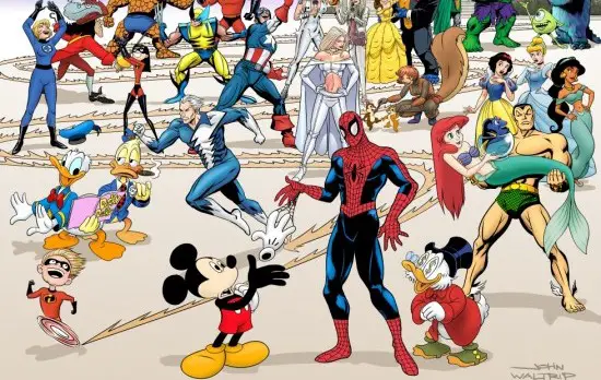 Most Epic Disney Marvel Mashup Poster EVER!