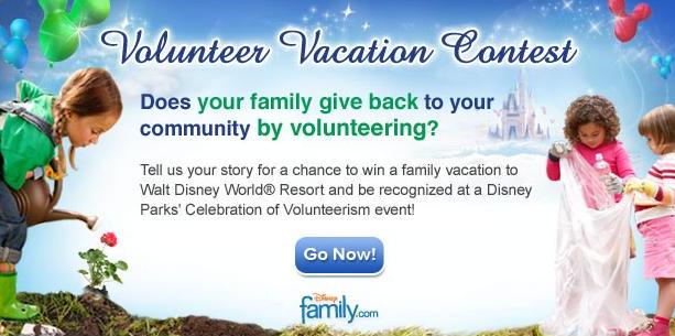 Disney’s Volunteer Vacation Contest