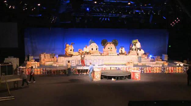 World-Record Sculpture of Canned Goods at Walt Disney World