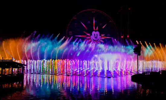 Watch Disney’s “World of Color” Water and Light Show Live on Thursday at 8:30p PT/11:30p ET
