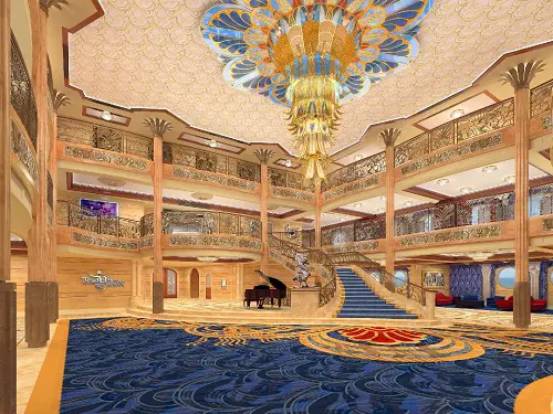 Disney Pic of the Day – Disney Dream Atrium Lobby Rendering