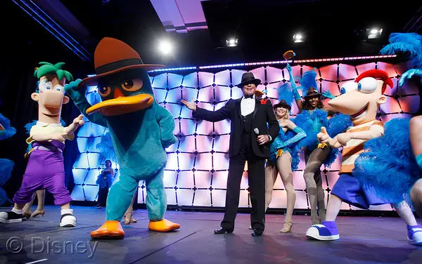 Wayne Newton Performs Disney “Phineas and Ferb” Vegas Musical Spectacular