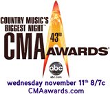 The 44th Annual CMA Awards to be Broadcast Live on Nov 10th on ABC