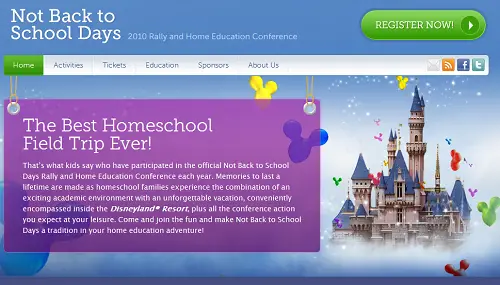 Disneyland’s Not Back to School Days Rally and Home Education Conference