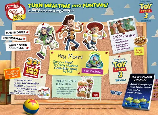 Toy Story & Sara Lee Turns Mealtime into Funtime!