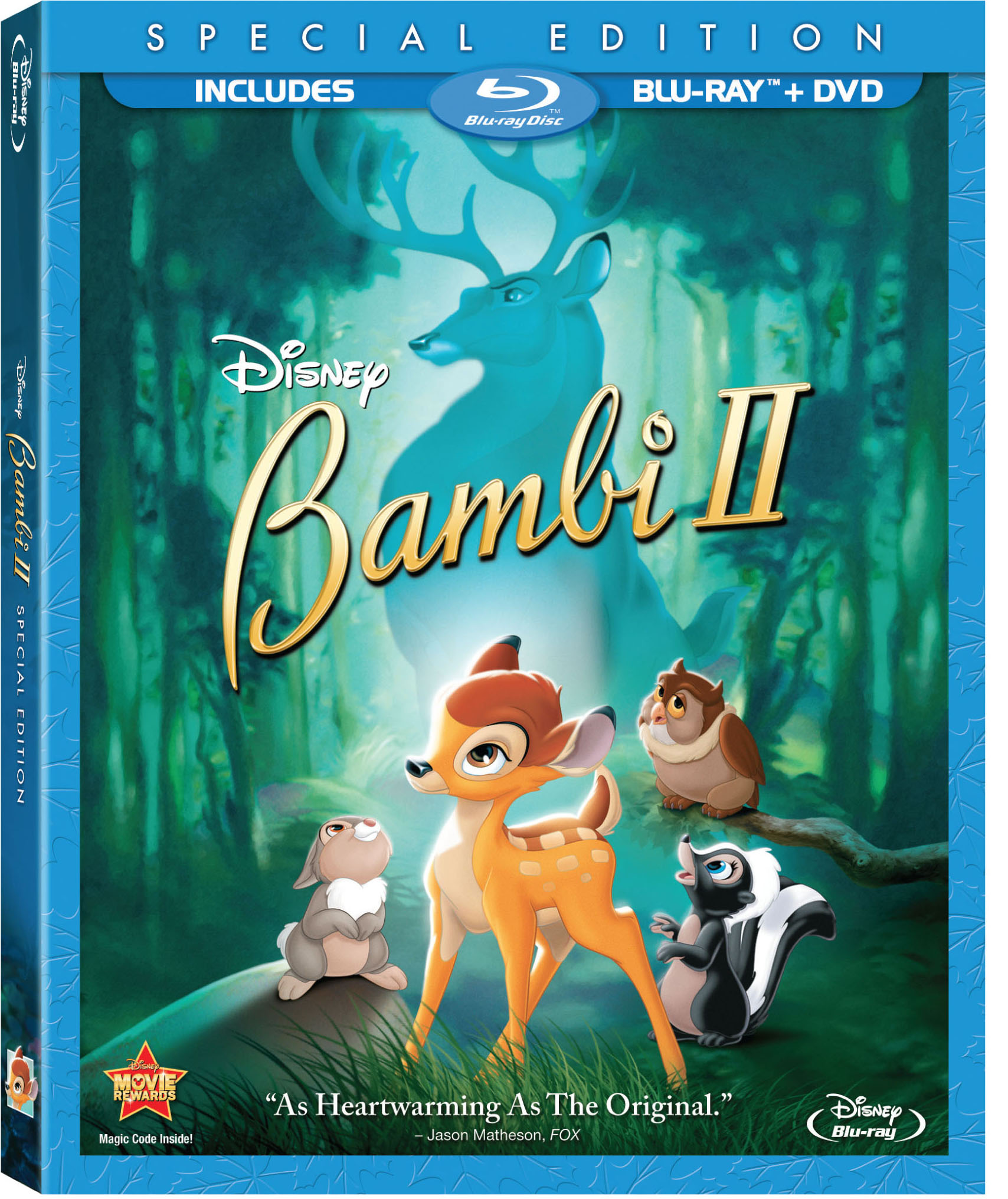Сказки дисней новинка. DVD Disney DVD Бэмби. Bambi 2 Blu ray обложка.