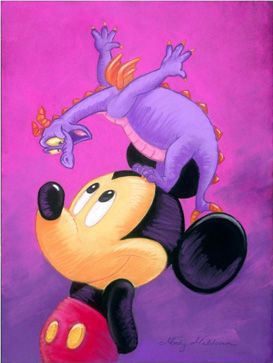 Mickey and Figment art