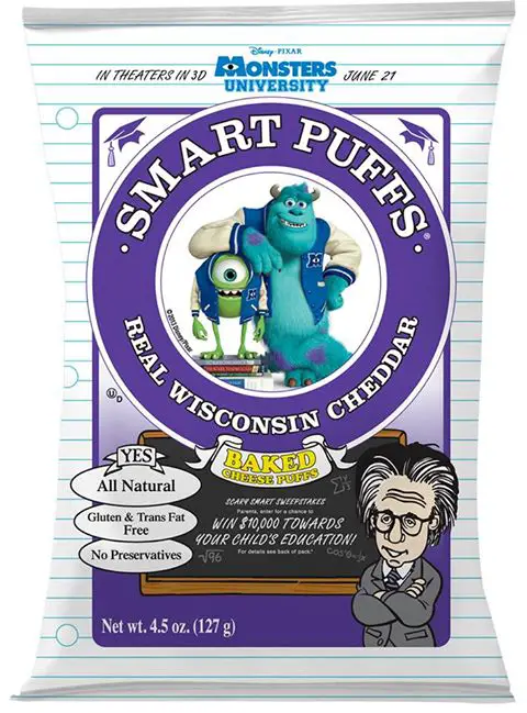 Monsters University Smart Puffs Sponsoring Scary Smart Sweepstakes