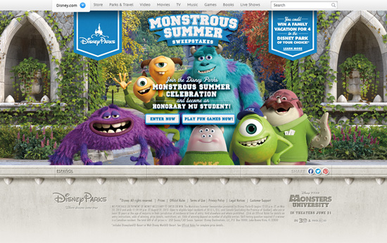 Enter the Monstrous Summer Sweepstakes for a Chance to Win a Disney Parks Vacation
