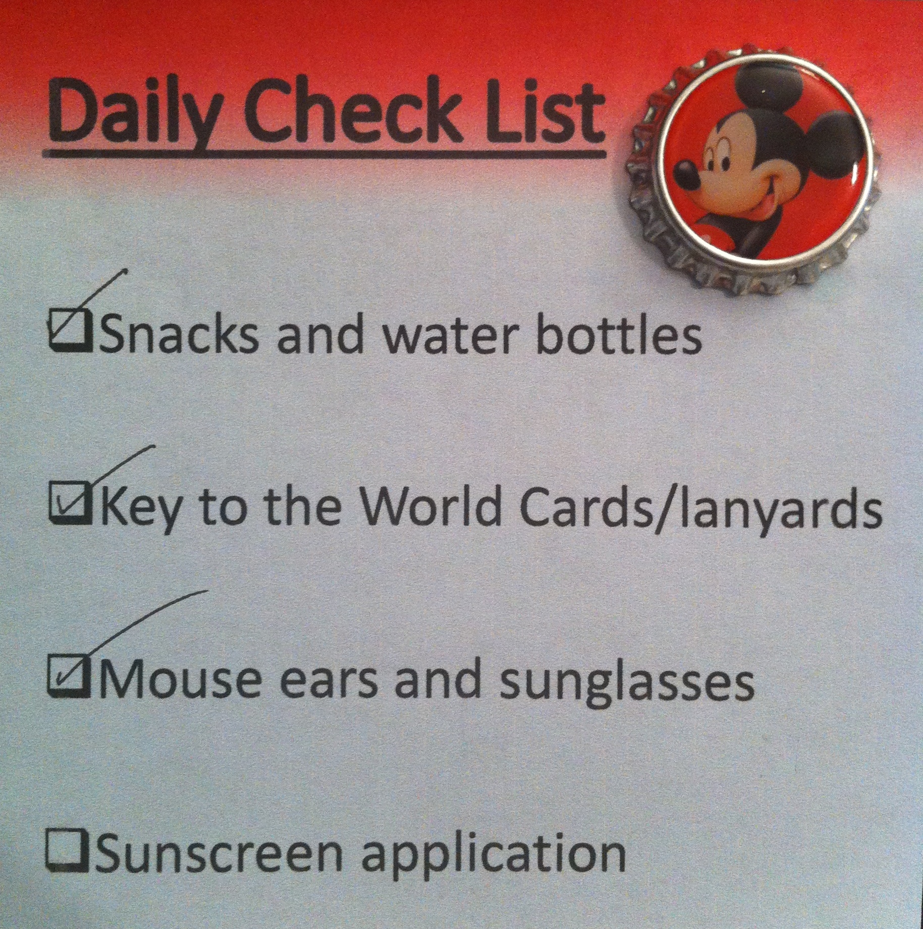 Disney Quick Tips- Always Use Sunscreen