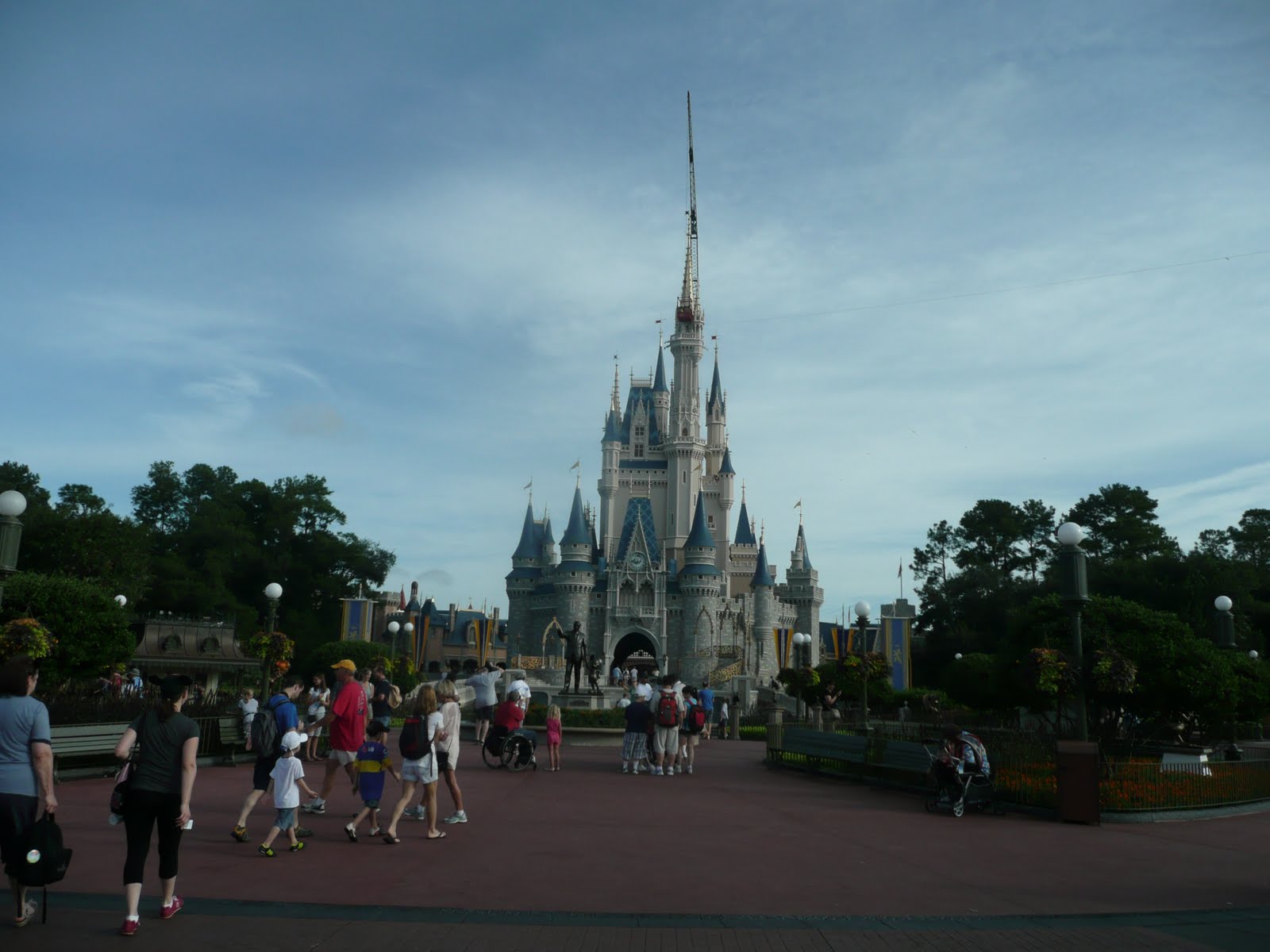 Cinderella Castle Dream Lights Installation at Disney World