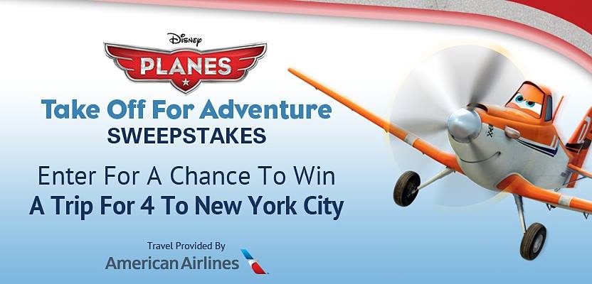 Disney Planes Take Off For Adventure Sweepstakes