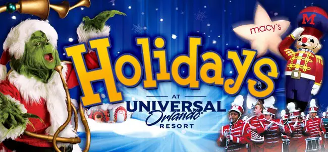 Holiday Celebration at Universal Orlando: December 5, 2015–January 2, 2016