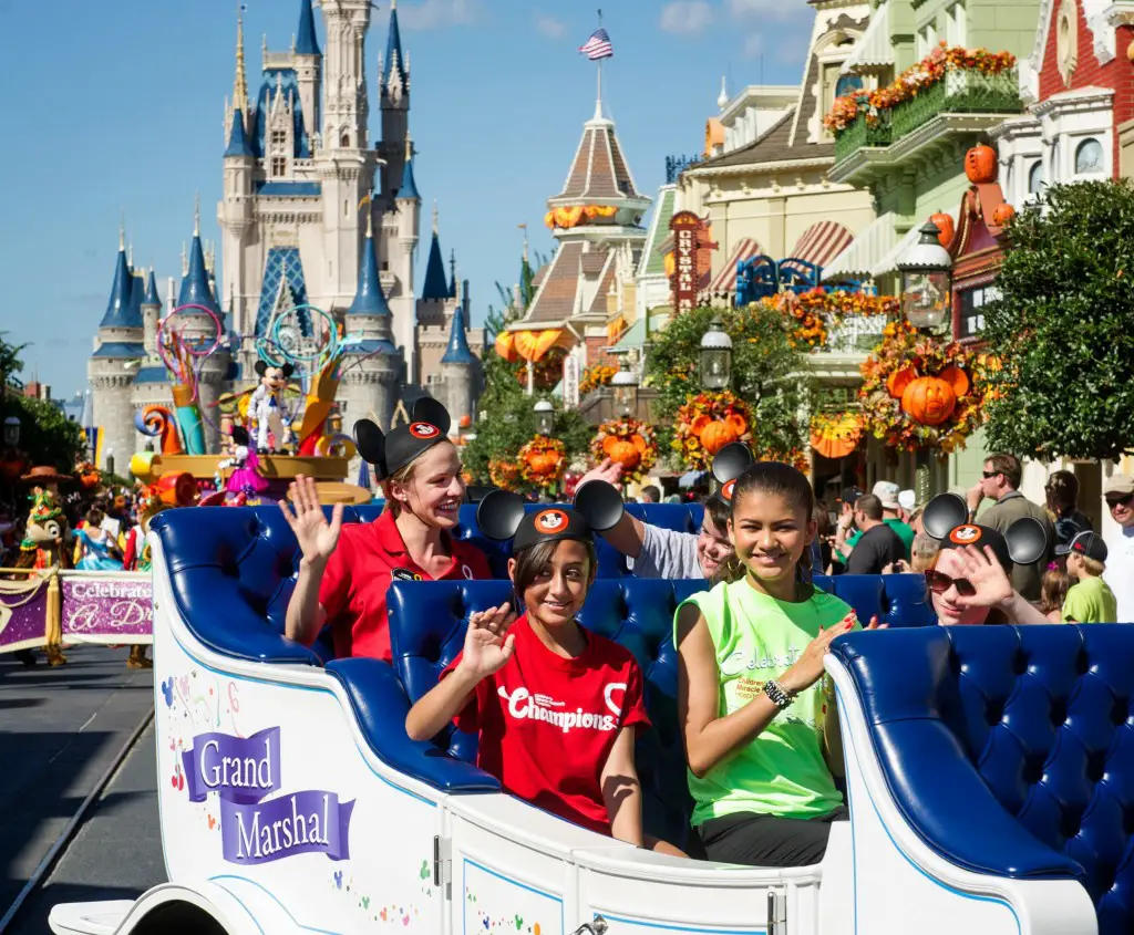 Zendaya Leads Magic Kingdom Parade with Champions of Childrens Miracle Network