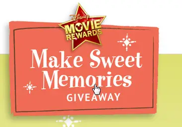 Disney Movie Rewards Make Sweet Memories Giveaway