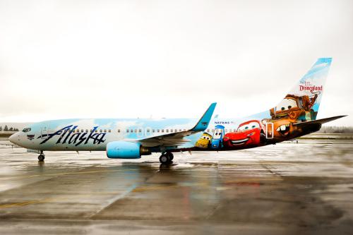 Alaska Airlines Debuts Disneyland Plane