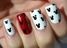 Surprise your girls and paint your fingernails Disney Style!