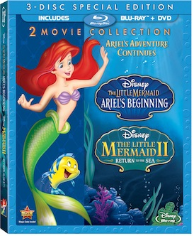 Little Mermaid II and Ariel’s Beginning Available on Blu Ray Combo Pack