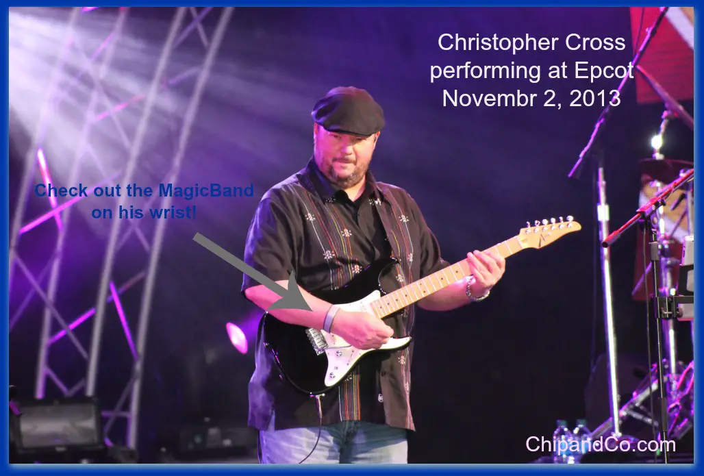 Christopher Cross Featured During Epcot Eat to the Beat Concert Series Wearing MagicBand