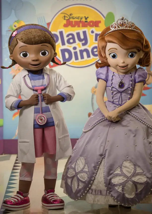 Doc McStuffins and Sofia the First Are Now Appearing at Disney Junior Play ‘n Dine